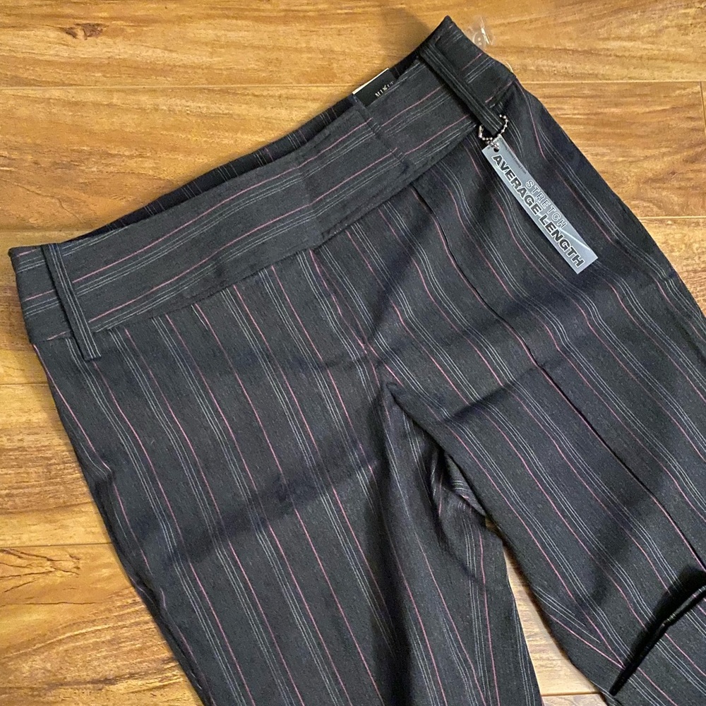 Mix-It Grey & Pink Pinstripe Trousers